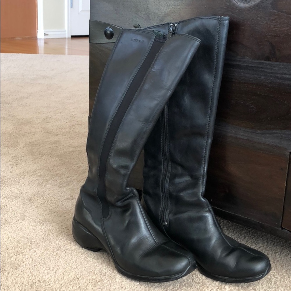 Black Waterproof Merrell full calf boots